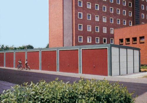 Reihengaragen mit Pultdach